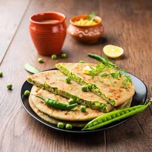 Green Peas Paratha