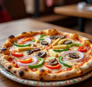 Babycorn Mushroom Corn Pizza