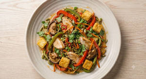 Shiitake Mushroom, Broccoli, Tofu & Bok Choy (chicken)
