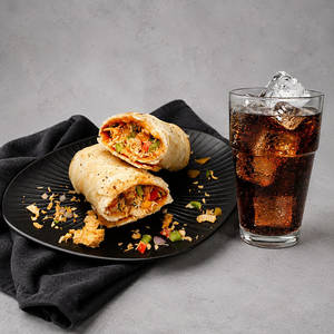 Chicken Tikka Roll + Coke