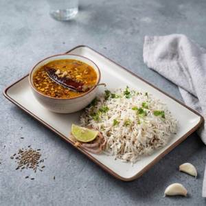 Dal Tadka With Rice/paratha