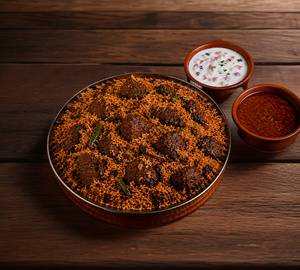 Beef chilli biryani