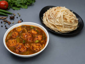 3 Parotta + Chilli Chicken (500ml)