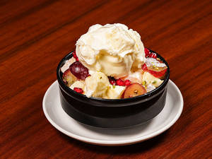 Fruit Salad With Ice Cream