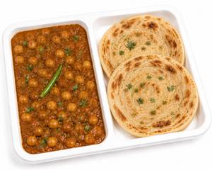 White Chole & 2 Laccha Paratha Combo
