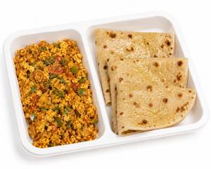 Paneer Bhurji & 3 Butter Roti Combo