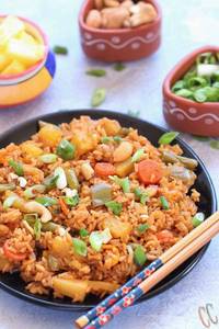 Singapore Veg Fried Rice