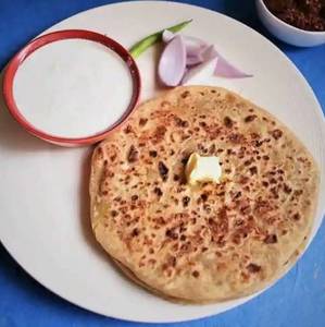 2 Aloo Paratha With Curd