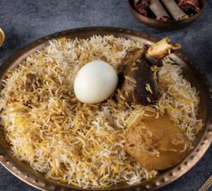 Mutton Biryani egg allo