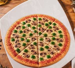 Capsicum And Mushroom Pizza
