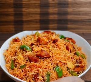 Schezwan chicken fried rice