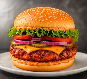 Bbq chicken burger
