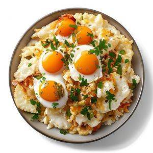 Egg Fried Rice with 4 Pc Egg Chilly