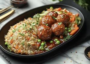 Veg Manchurian Fried Rice