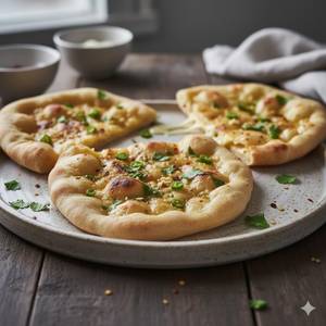 Garlic Naan With Cheese
