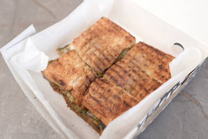 Triple Decker Jain Veg Cheese Grilled Sandwich
