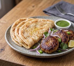 Combo Lucknowi Paratha And Galouti Kabab