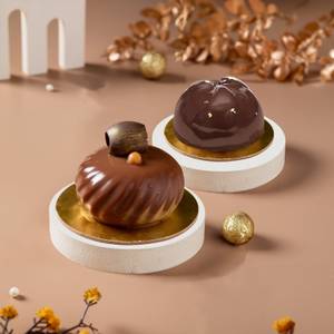 Eggless Butterscotch Pastry with Truffle Pastry