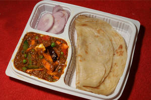 2 Pieces Parotta + Kadai Veg