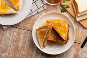 Sourdough Baked Cheese Omelette Sandwich