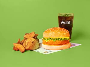 Veg Burger & Small Taters Meal