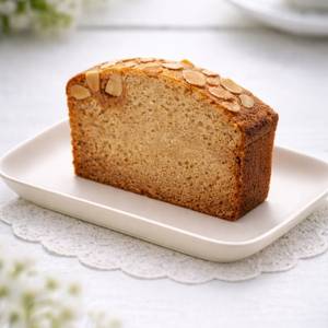 Eggless Almond Tea Cake Slice