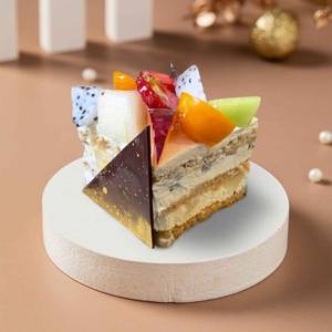 Eggless Fresh Fruit Pastry