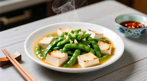 Tofu With Green Peas