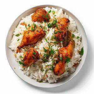 2 Palav Rice With Chicken Fry [6 pieces]