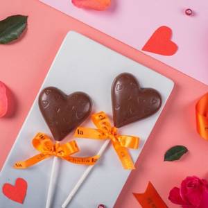 Milk Chocolate Heart Lollipop [1 Pcs]