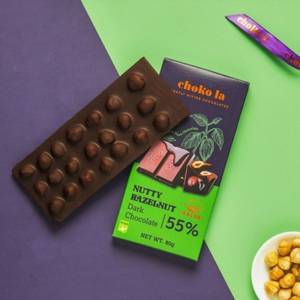 Nutty Hazelnut Bar Dark Chocolate