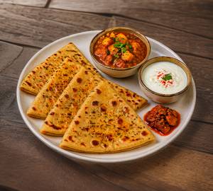 Ajwain Paratha Meal
