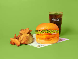 Spicy Paneer Supreme Burger & Small Taters Meal