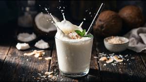 Fresh Fruit Smoothie With Coconut Milk