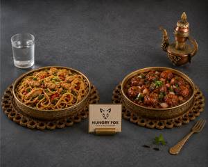 Chicken Noodles + Chicken Manchurian