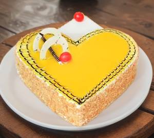 Butterscotch Heart Cake