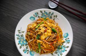 Exotic Combination Noodles Egg