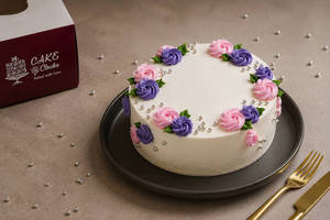 Elegant Pastel Floral Cake [500 Grams]