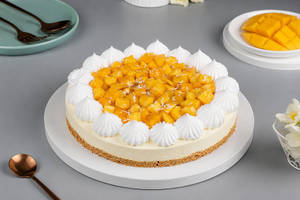 Mango Baked Cheesecake