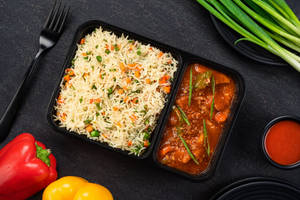 Paneer in Hot Garlic Sauce Combo