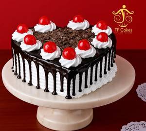 Black Forest Heart Cake