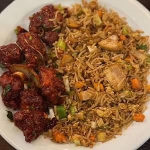 Chicken Fried Rice+ Chilli Chicken