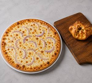 Onion Pizza + Paneer Zingy Parcel