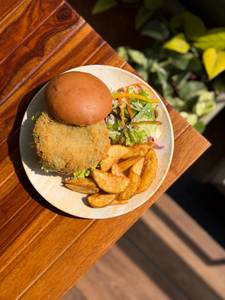 Mushroom Corn Cheese Burger