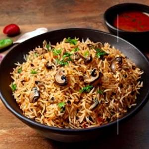 Mushroom Schezwan Rice