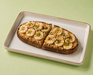 Peanut Butter Banana Toast (1 Slice/2 Pc)