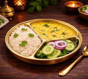 Kadi  Chawal salad Thali