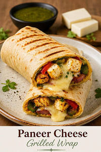 Paneer Cheese Grilled Wrap