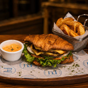 Double Smash Croissant Burger