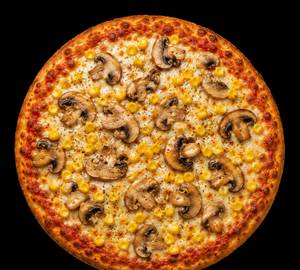 Sweet Corn And Mushroom Pizza